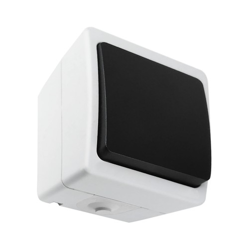 Przycisk dzwonek AQUATIC MINI IP54, 10A, 230V AC, Biało-Czarny, 10 sztuk OR-OE-7304/WB/10 ORNO