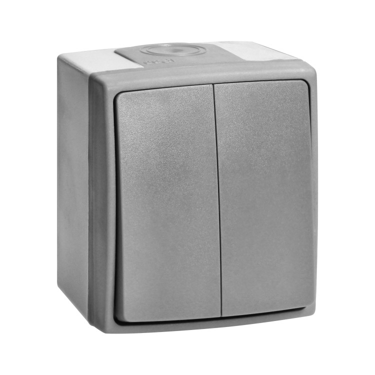 Łącznik świecznikowy AQUATIC PRO IP55, 10A, 230V AC, Szaro-Grafitowy OR-OE-7401/GR ORNO