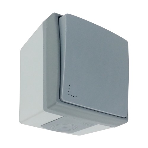 Przycisk dzwonek z podświetleniem AQUATIC PRO IP55, 10A, 230V AC, Szaro-Grafitowy, 10 sztuk OR-OE-7404/P/GR/10 ORNO
