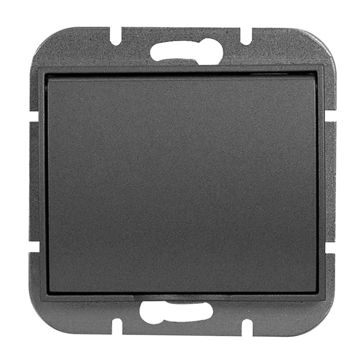 Gniazdo pojedyncze p/t 2P+Z Schuko bryzgoszczelne z klapką Onyx, 16A, 250V, PT-17OH, czarny OR-OE-7505(GS)/BB ORNO