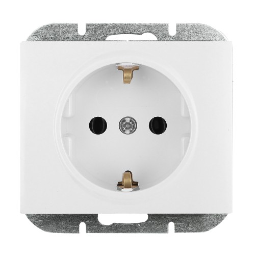 Gniazdo pojedyncze p/t 2P+Z Schuko Onyx, 16A, 250V, PT-17O, biały OR-OE-7505(GS)/W ORNO