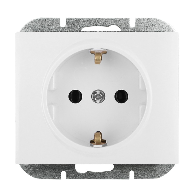 Gniazdo pojedyncze p/t 2P+Z Schuko Onyx, 16A, 250V, PT-17O, biały OR-OE-7505(GS)/W ORNO