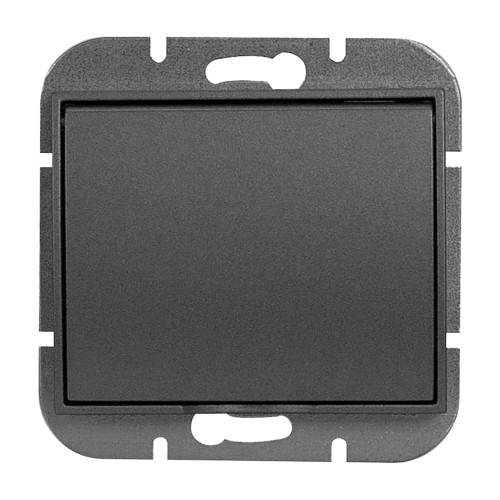 Gniazdo pojedyncze p/t 2P+Z bryzgoszczelne z klapką Onyx, 16A, 250V, PT-16OH, czarny OR-OE-7505/BB ORNO