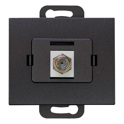 Gniazdo pojedyncze typ F Onyx, TV/F-F/O1, czarny OR-OE-7514/B ORNO