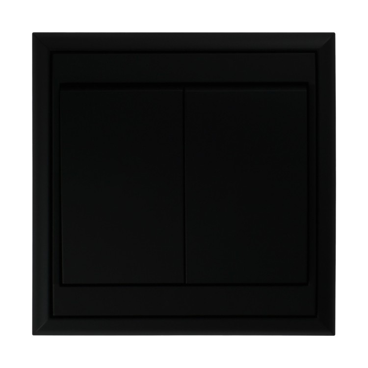 Łącznik p/t świecznikowy Luna, 10A, 250V, WP-2L, czarny OR-OE-7601/B ORNO