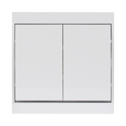 Łącznik p/t świecznikowy Luna, 10A, 250V, WP-2L, biały OR-OE-7601/W ORNO