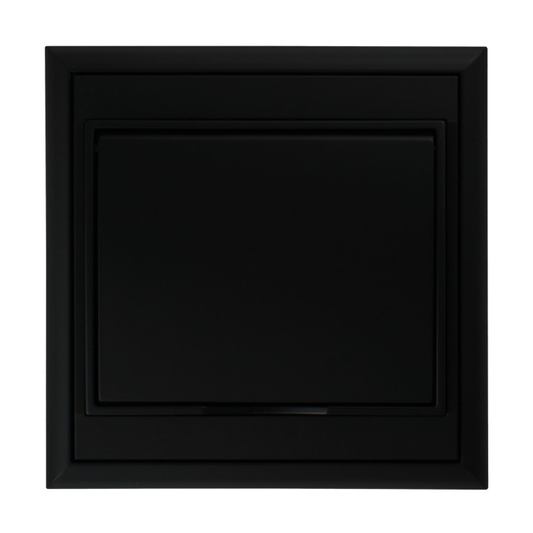 Gniazdo pojedyncze p/t 2P+Z, Schuko, bryzgoszczelne z klapką Luna, 16A, 250V, PT-17LH, czarny OR-OE-7605(GS)/BB ORNO