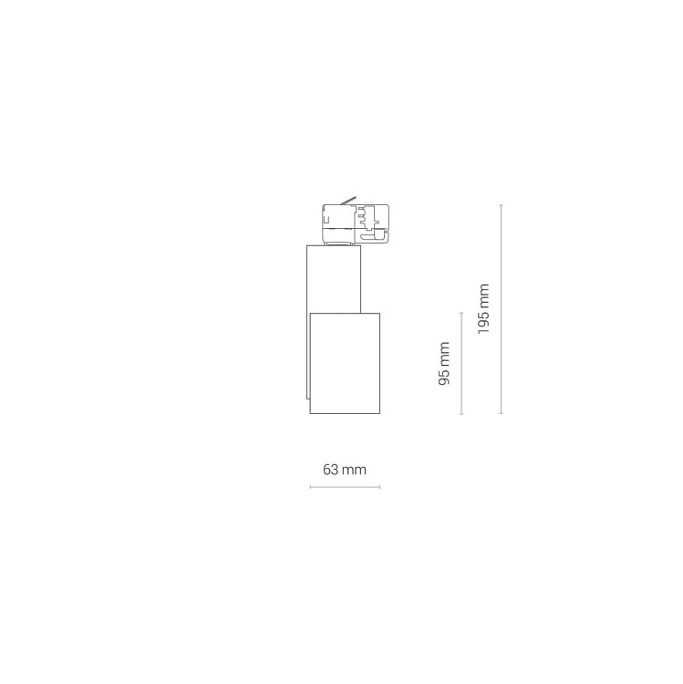 Lampa szynowa Reflektor szynowy trójfazowa CTLS NEA LED 8756 NOWODVORSKI Lighting 20W 4000K Loft nowoczesna 3 fazowa 3F sufitowa ścienna oświetlenie szynowe 230V szynoprzewodu barwa dzienna neutralna biała Inspiracje Premium