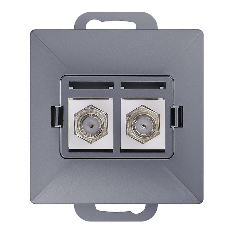 Gniazdo podw. typu F Pearl, TV/F-F1/P2, antracyt OR-OE-7714/2/A ORNO