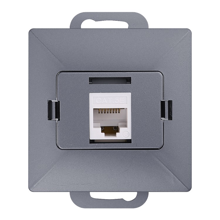 Gniazdo 1xRJ45 Cat5 Pearl, RJ45-5CAT/P1, antracyt OR-OE-7715/A ORNO
