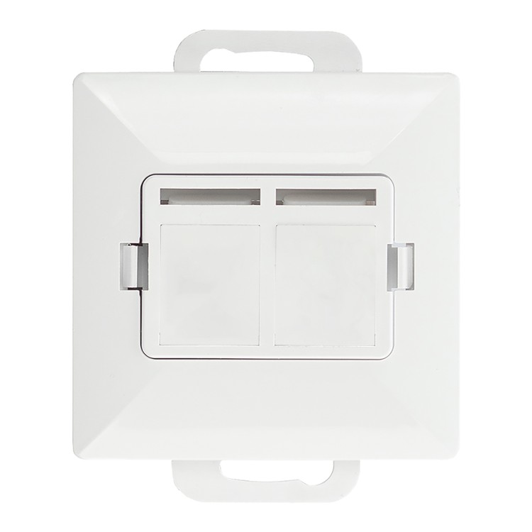 Płytka czołowa + 2xRJ45 Pearl, PC+ARJ45/P2, biały OR-OE-7717/2/W ORNO