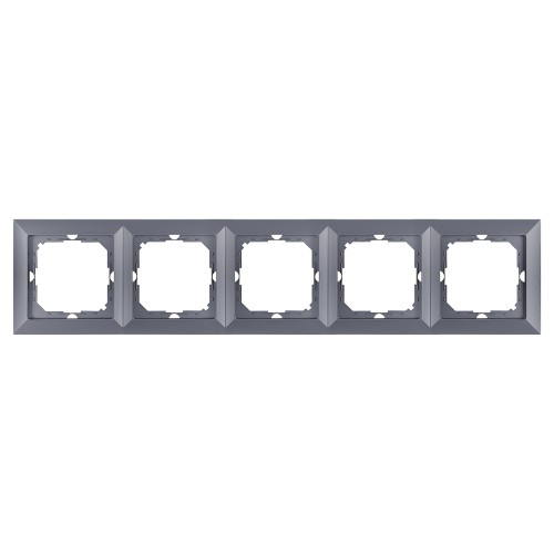 Ramka pieciokrotna Pearl, Ra-5P, antracyt OR-OE-7720/5/A ORNO