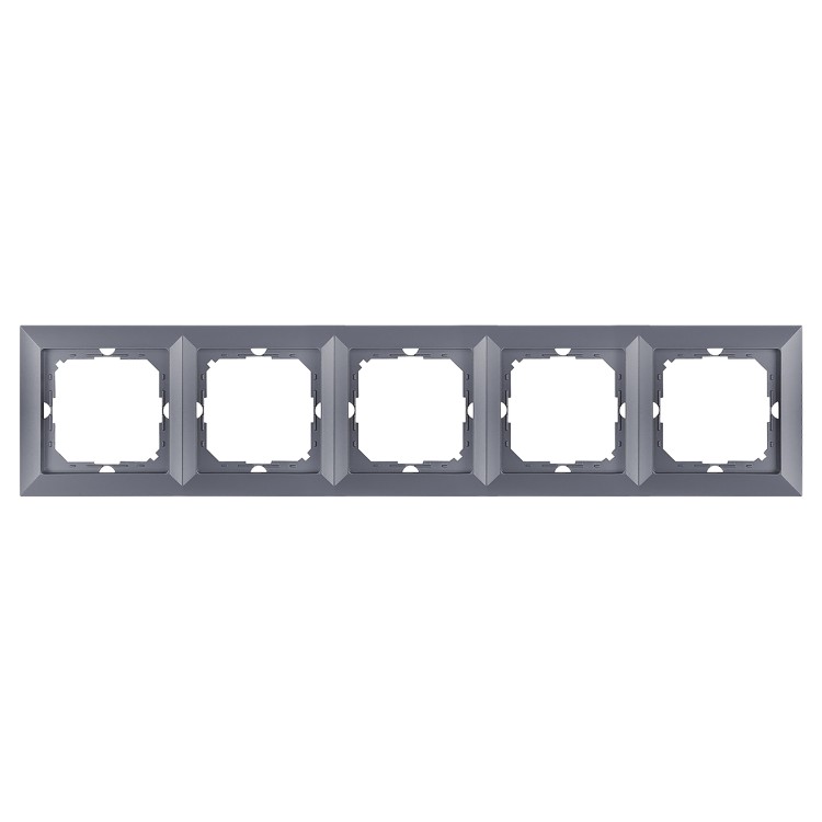 Ramka pieciokrotna Pearl, Ra-5P, antracyt OR-OE-7720/5/A ORNO