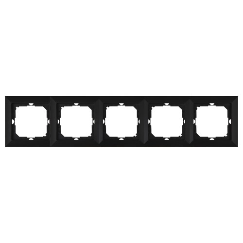 Ramka pieciokrotna Pearl, Ra-5P, czarny OR-OE-7720/5/B ORNO