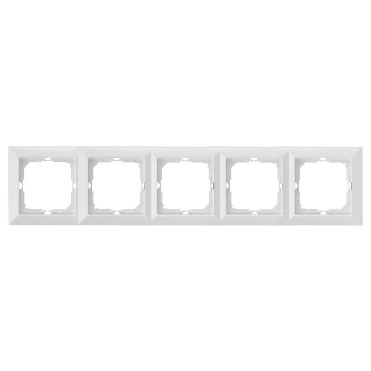Ramka pieciokrotna Pearl, Ra-5P, biały OR-OE-7720/5/W ORNO
