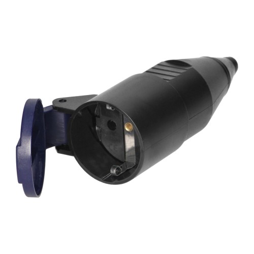 Gniazdo warsztatowe z klapką, 2P+Z Schuko, czarny OR-AE-13257(GS) ORNO