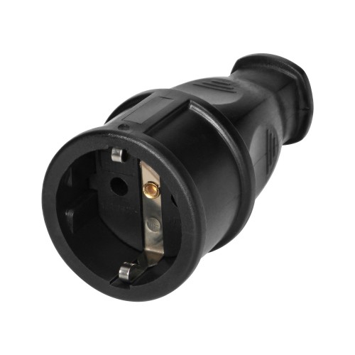 Gniazdo warsztatowe 2P+Z Schuko, czarny, 12 szt. OR-AE-13258(GS)/12 ORNO