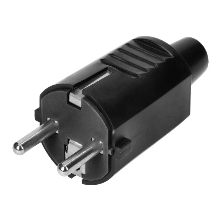 Wtyczka 2P+Z Uni-schuko, czarny, 24 szt. OR-AE-13259/24 ORNO