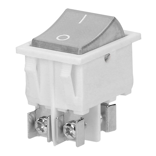Łącznik kołyskowy podświetlany, przycisk przeźroczysty, biała obudowa, 20(10)A / 250VAC OR-AE-13179/W/W ORNO