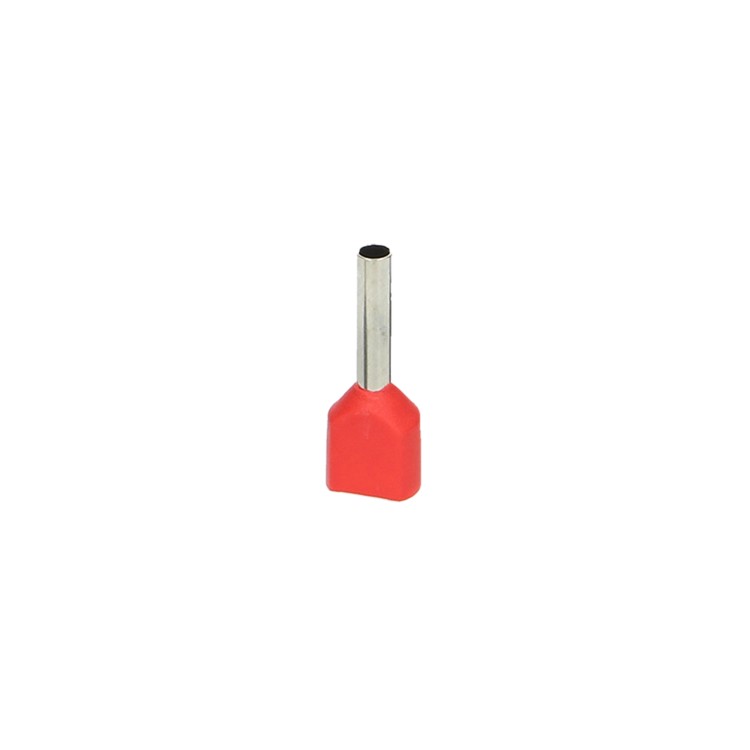 Tulejka izolowana podwójna, przekrój maksymalny 1mm2, długość miedzianej tulejki 10mm, 100 sztuk. OR-KK-8101/1/10 ORNO