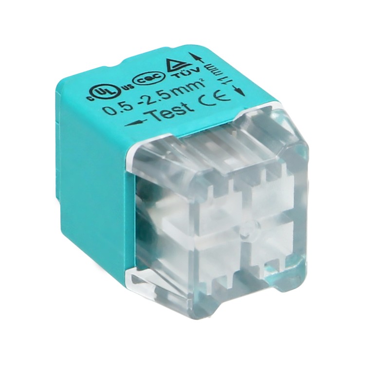Złączka instalacyjna wciskana 4-przewodowa; na drut 0,75-2,5mm2; IEC 300V/24A; Blister 10 szt. OR-SZ-8004/4/B10 ORNO