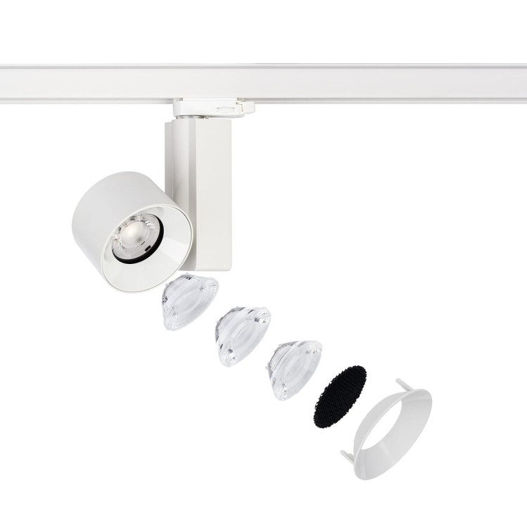 Lampa szynowa Reflektor szynowy trójfazowa CTLS NEA LED 8753 NOWODVORSKI Lighting 30W 3000K Loft nowoczesna 3 fazowa 3F sufitowa ścienna oświetlenie szynowe 230V szynoprzewodu barwa ciepła ciepłobiała biała Inspiracje Premium
