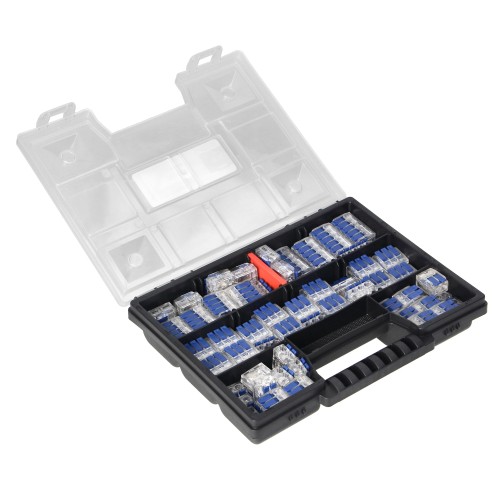 Zestaw złączek instalacyjnych HOUSE-QUICK, 89 sztuk, zaciskowe: 32x2-przew. 33x3-przew. 13x4-przew. 11x5-przew. OR-SZ-8020 ORNO