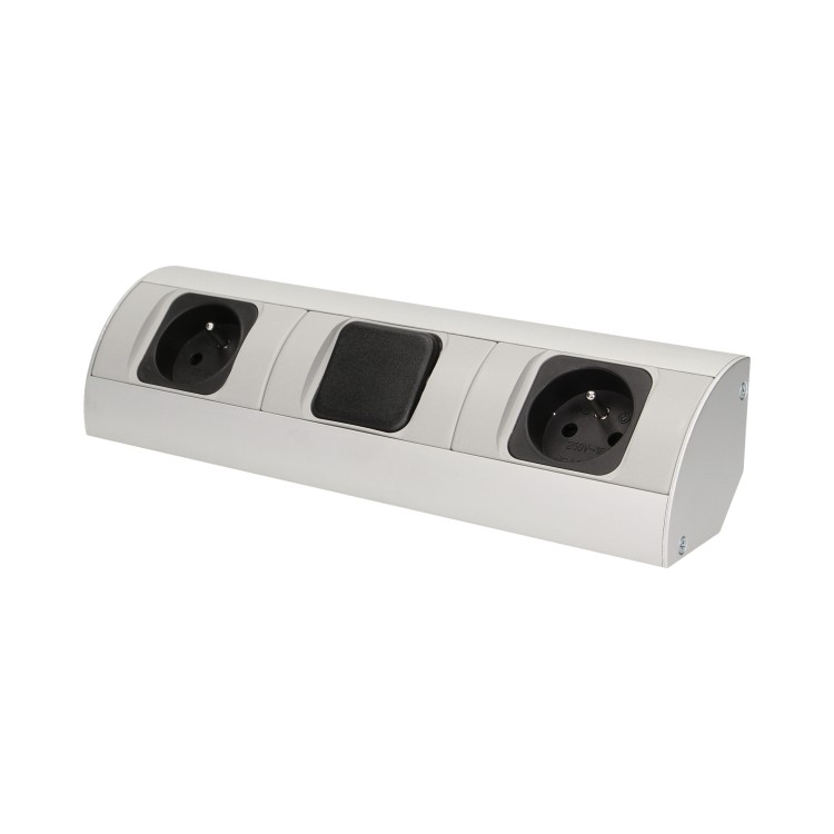 Gniazdo meblowe z wyłącznikiem, 2x2P+Z OR-AE-1304 ORNO