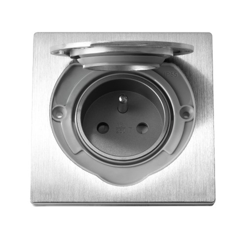 Hermetyczne gniazdo elektryczne, IP55 stal nierdzewna OR-AE-1397 ORNO