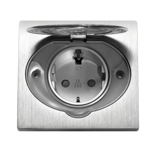 Hermetyczne gniazdo elektryczne, IP44 stal nierdzewna, wersja Schuko OR-AE-1397(GS) ORNO