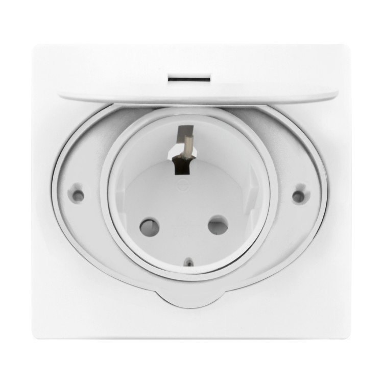 Hermetyczne gniazdo elektryczne, IP44, 1x2P+Z(Schuko), białe OR-AE-1397(GS)/W ORNO