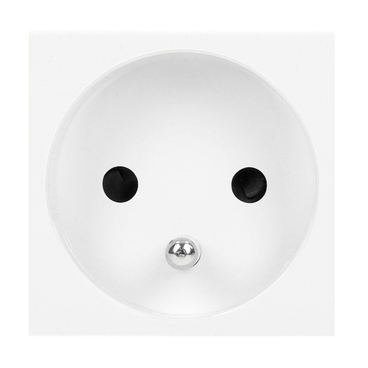 NOEN FR, gniazdo modułowe 45x45mm 1x2P+Z, typ E french, 16A 250V, białe OR-GM-9010/W/FR ORNO