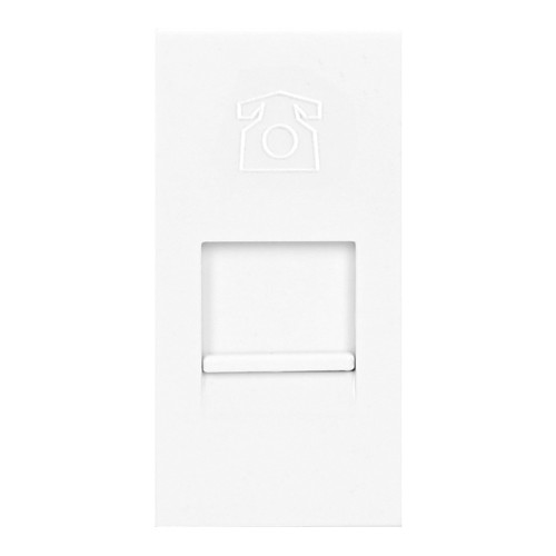 NOEN RJ11, gniazdo modułowe 22,5x45mm telefoniczne RJ11, białe OR-GM-9010/W/RJ11 ORNO