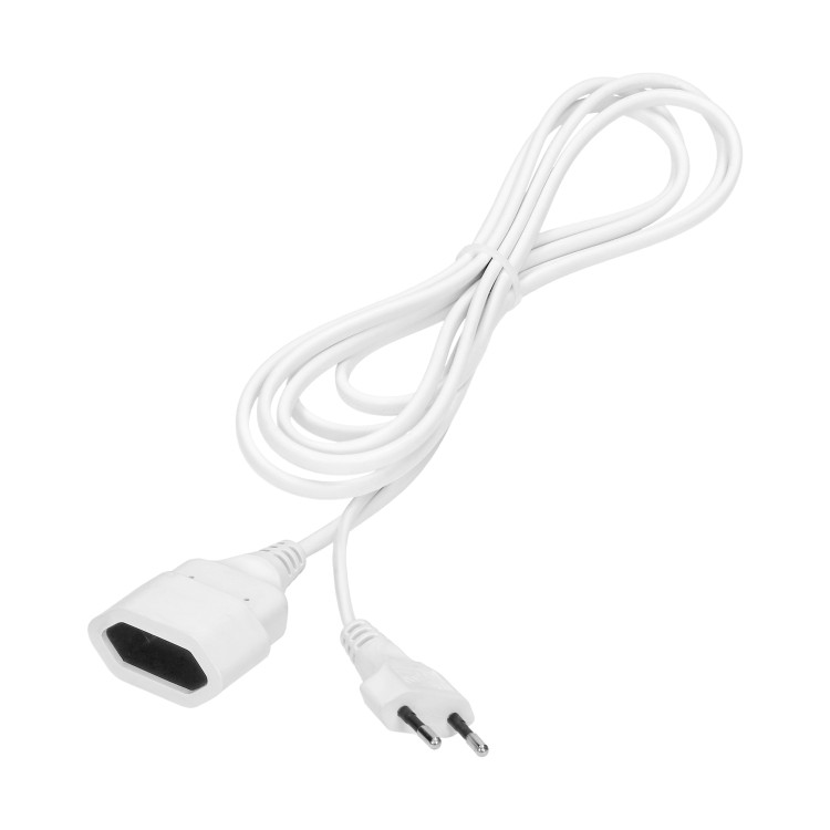 Przedłużacz domowy jednogniazdowy płaski, 1x2P, 3m,kabel PVC H03VV-F 2x0,75mm2, 230VAC OR-AE-13195/3M ORNO