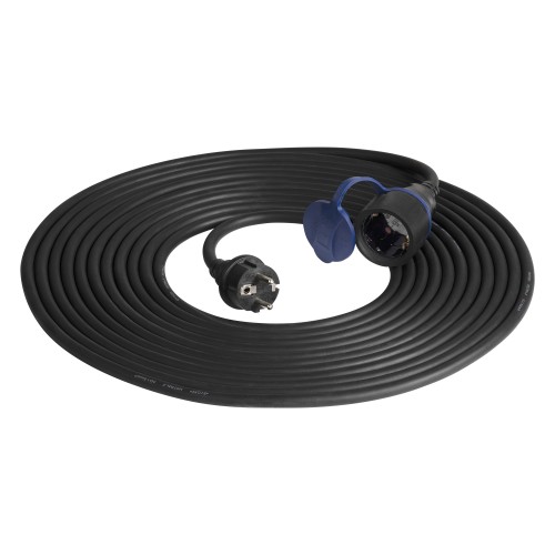 Przedłużacz warsztatowy bryzgoszczelny IP44, 1x2P+Z 10m,kabel gumowy olejoodporny H07RN-F 3x1,5mm2, 230VAC/16A, schuko OR-AE-13290(GS)/10M ORNO