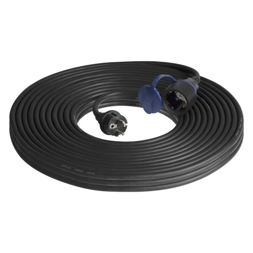 Przedłużacz warsztatowy bryzgoszczelny IP44, 1x2P+Z 30m,kabel gumowy olejoodporny H07RN-F 3x1,5mm2, 230VAC/16A, schuko OR-AE-13290(GS)/30M ORNO