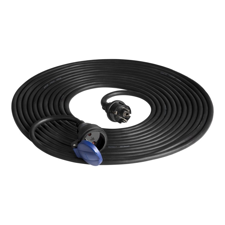 Przedłużacz warsztatowy bryzgoszczelny IP44, 1x2P+Z 10m,kabel gumowy olejoodporny H07RN-F 3x1,5mm2, 230VAC/16A OR-AE-13290/10M ORNO