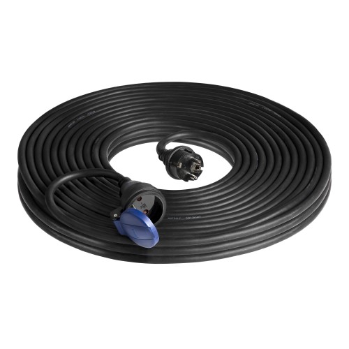 Przedłużacz warsztatowy bryzgoszczelny IP44, 1x2P+Z 30m,kabel gumowy olejoodporny H07RN-F 3x1,5mm2, 230VAC/16A OR-AE-13290/30M ORNO