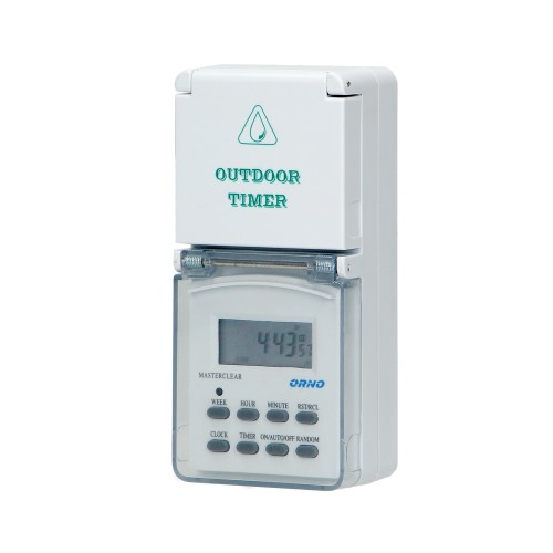 Elektroniczny programator czasowy, 8 programów, IP44 OR-PRE-432 ORNO