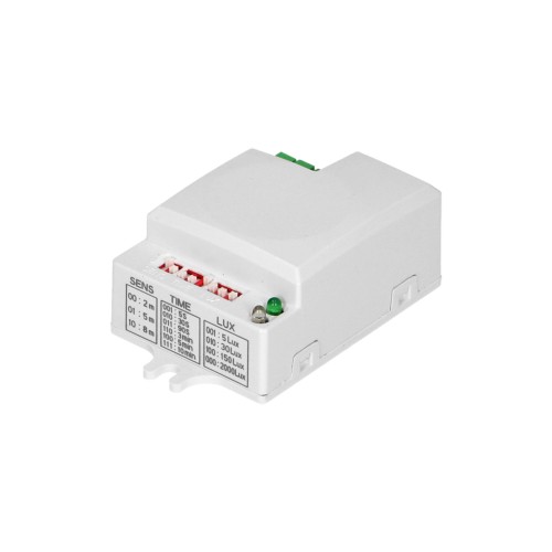 Mikrofalowy czujnik ruchu mini , 360/180st. z regulacją zworkową, IP20, 1200W OR-CR-229 ORNO