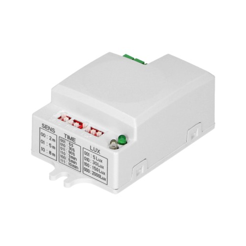 Mikrofalowy czujnik ruchu mini , 360°/180° z regulacją zworkową, IP20, 1200W OR-CR-282 ORNO