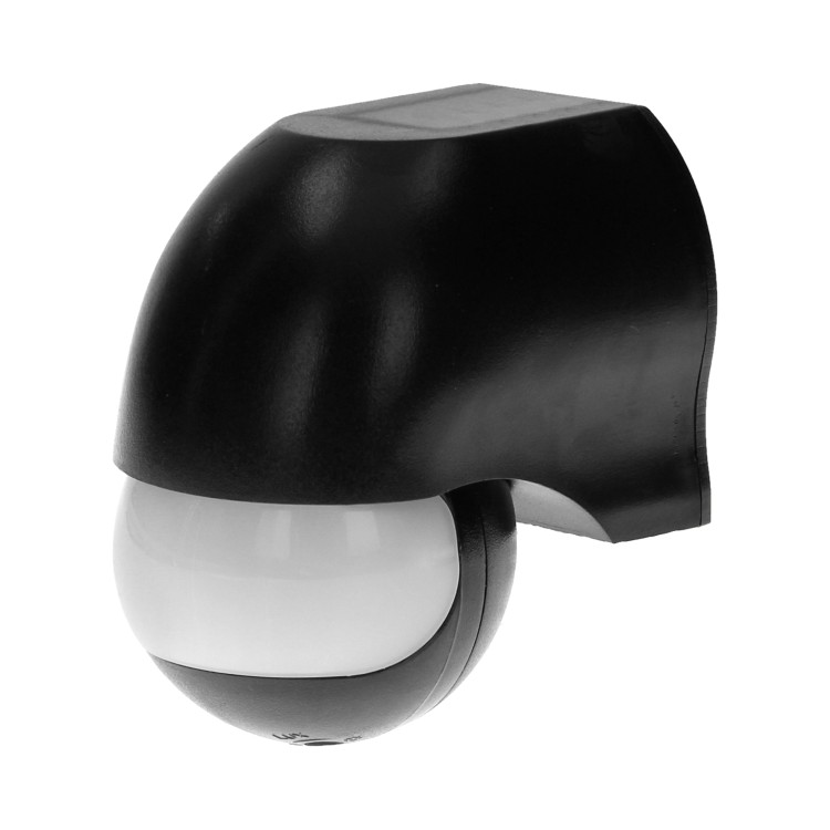 Czujnik ruchu 180st., regulacja pionowa i pozioma, IP44, 1200W, czarny OR-CR-204/B ORNO