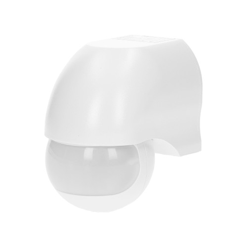 Czujnik ruchu 180st., regulacja pionowa i pozioma, IP44, 1200W, biały OR-CR-204/W ORNO