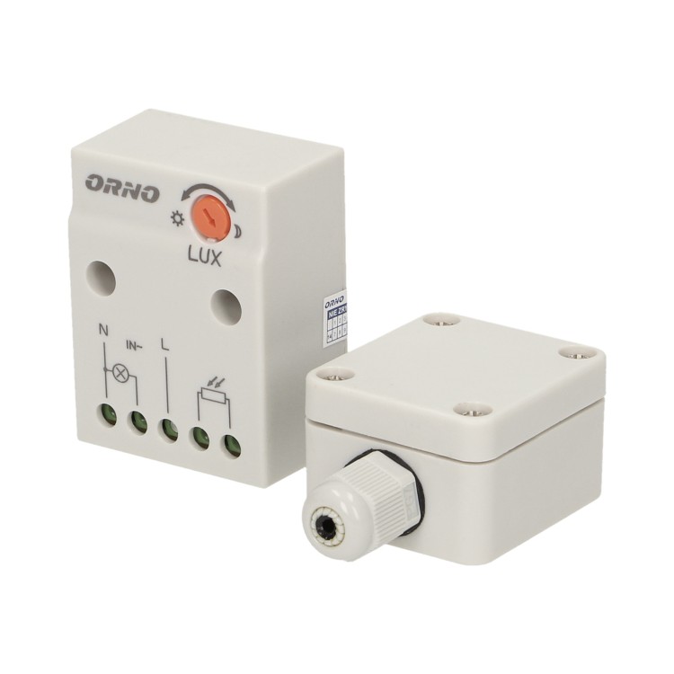 Czujnik zmierzchowy z hermetyczną zewnętrzną sondą w puszce, IP65, 2300W OR-CR-232 ORNO