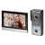 Wideodomofon ACERO VDP-71/B Virone Zestaw wideodomofonowy bezsłuchawkowy, monitor dotykowy 7" LCD, z kamerą Full HD 2MP, z gniazdem na kartę pamięci, sterowanie bramą i furtką, czarno-srebrny