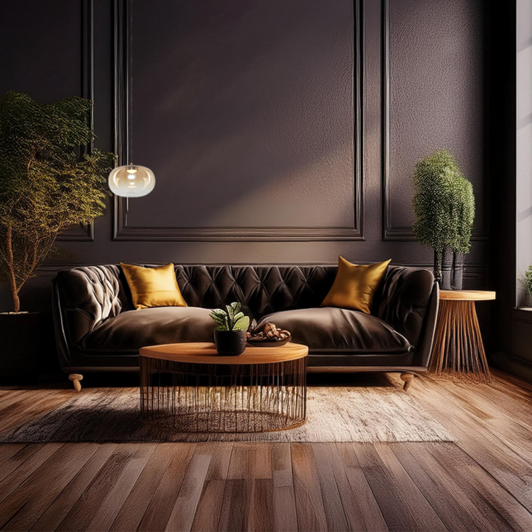 Lampa wisząca VASO 1 AMBER 4W ML1399 Milagro