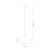 Lampa wisząca VASO 1 AMBER 4W ML1399 Milagro