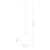 Lampa wisząca VASO 2 SMOKED 4W ML1400 Milagro