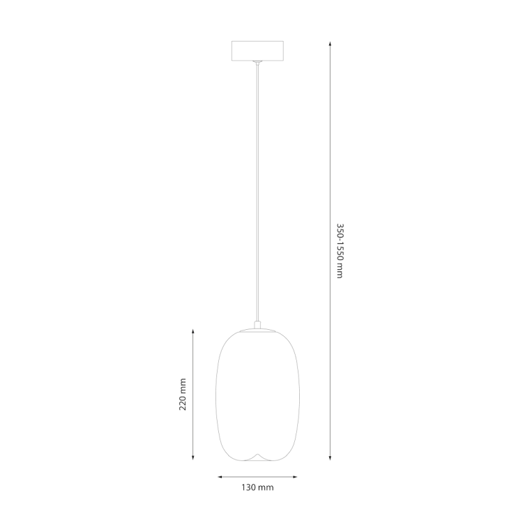 Lampa wisząca VASO 3 WHITE 4W ML1404 Milagro