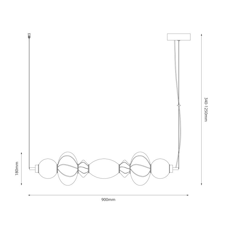 Lampa wisząca ASCOLI 24W LED ML1421 Milagro